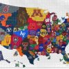 Ncaa Map Jigsaw Puzzle PT42288