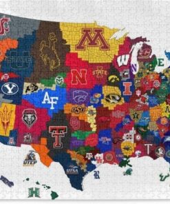 Ncaa Map Jigsaw Puzzle PT42288