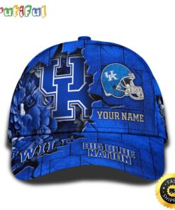 Personalized NCAA Kentucky Wildcats All Over Print Baseball Cap Show Your Pride PT48317