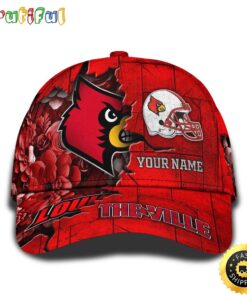 Personalized NCAA Louisville Cardinals All Over Print Baseball Cap Show Your Pride PT48315
