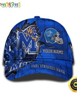 Personalized NCAA Memphis Tigers All Over Print Baseball Cap Show Your Pride PT48307