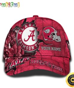 Personalized NCAA Alabama Crimson Tide All Over Print BaseBall Cap Show Your Pride PT48369