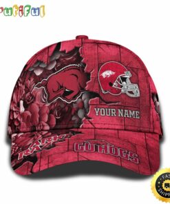 Personalized NCAA Arkansas Razorbacks All Over Print BaseBall Cap Show Your Pride PT48361