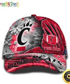 Personalized NCAA Cincinnati Bearcats All Over Print BaseBall Cap The Perfect Way To Rep Your Team PT48344
