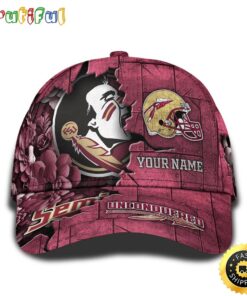 Personalized NCAA Florida State Seminoles All Over Print BaseBall Cap Show Your Pride PT48333