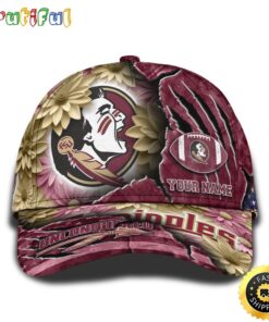 Personalized NCAA Florida State Seminoles All Over Print BaseBall Cap The Perfect Way To Rep Your Team PT48332