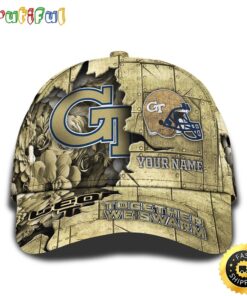 Personalized NCAA Georgia Tech Yellow Jackets All Over Print BaseBall Cap Show Your Pride PT48329