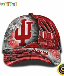 Personalized NCAA Indiana Hoosiers All Over Print BaseBall Cap The Perfect Way To Rep Your Team PT48322