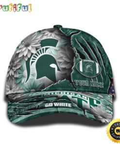 Personalized NCAA Michigan State Spartans All Over Print Baseball Cap The Perfect Way To Rep Your Team PT48302
