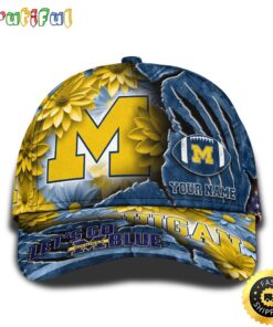 Personalized NCAA Michigan Wolverines All Over Print Baseball Cap The Perfect Way To Rep Your Team PT48300