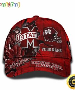 Personalized NCAA Mississippi State Bulldogs All Over Print Baseball Cap Show Your Pride PT48297