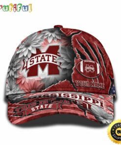Personalized NCAA Mississippi State Bulldogs All Over Print Baseball Cap The Perfect Way To Rep Your Team PT48296