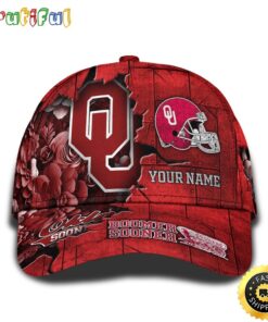 Personalized NCAA Oklahoma Sooners All Over Print Baseball Cap Show Your Pride PT48279