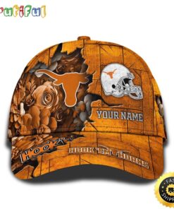Personalized NCAA Texas Longhorns All Over Print Baseball Cap Show Your Pride PT48247