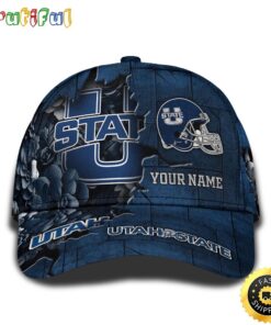 Personalized NCAA Utah State Aggies All Over Print Baseball Cap Show Your Pride PT48237