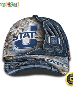Personalized NCAA Utah State Aggies All Over Print Baseball Cap The Perfect Way To Rep Your Team PT48236