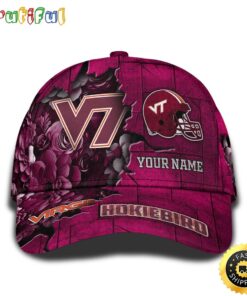Personalized NCAA Virginia Tech Hokies All Over Print Baseball Cap Show Your Pride PT48229