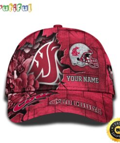 Personalized NCAA Washington State Cougars All Over Print Baseball Cap Show Your Pride PT48225