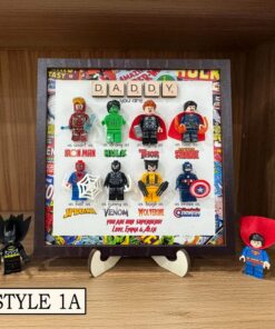 Personalized Superhero Dad Frames, 2025 Fathers Day Gifts, Super Dad, New Dad Gift, Gift For Dad , Custom Message, Handmade Fathers Day Gift